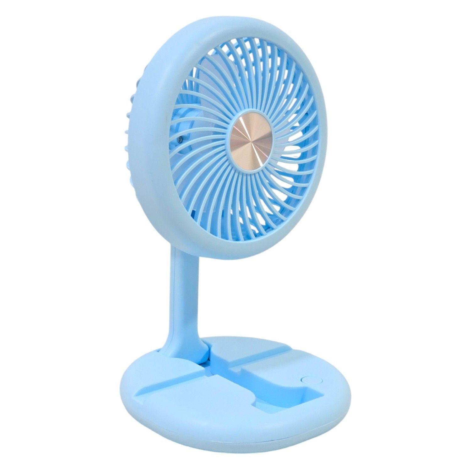 Mini Ventilador Mesa Portátil Recargable Tecnolab TL670BL-2