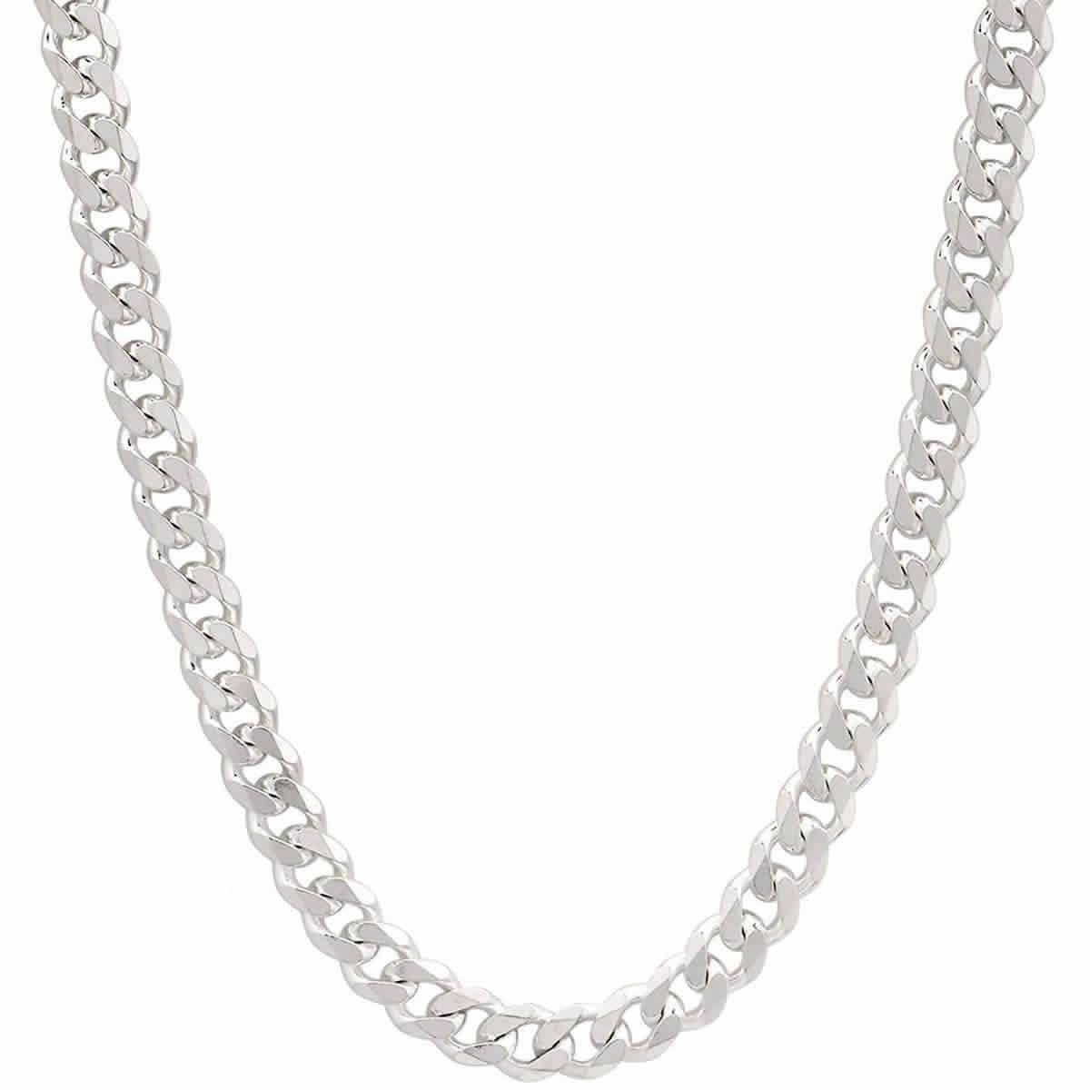 Cadena Plata 925 4mm 60cm Unisex Grumet   -0