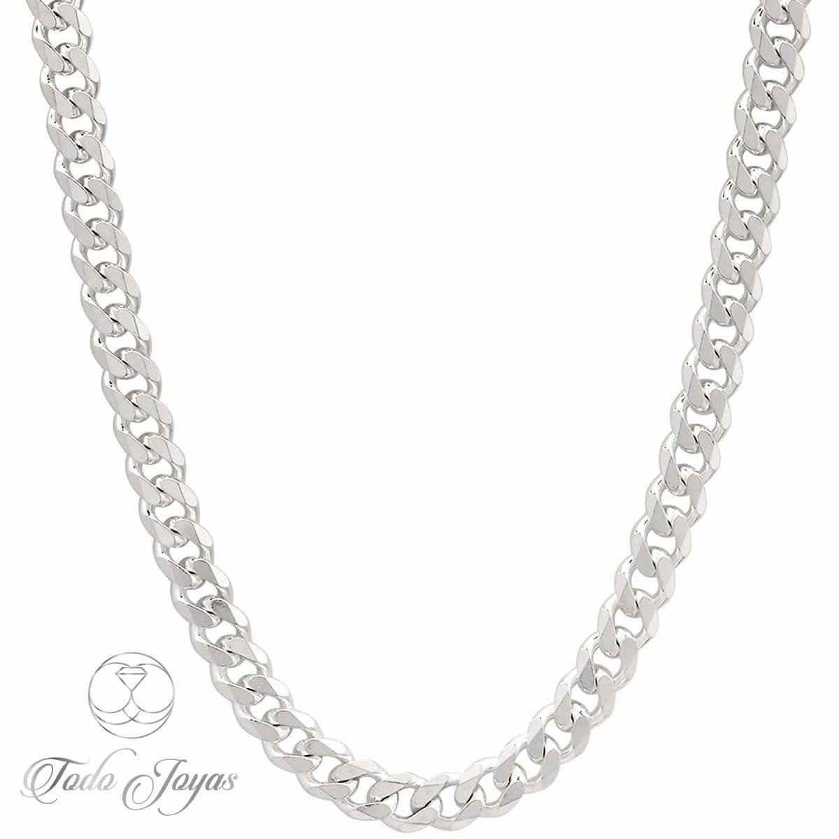 Cadena Plata 925 4mm 60cm Unisex Grumet   -1