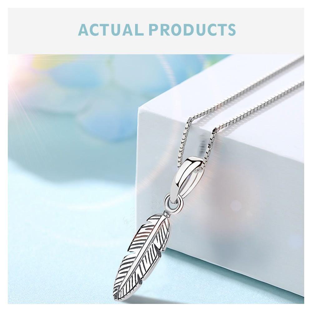 Charm Dije Plata 925 Pluma de Angel-4