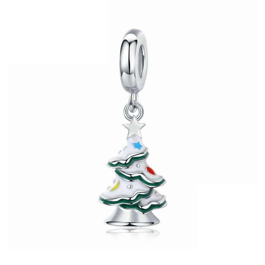 Charm Dije Plata 925 Arbol de Navidad-0