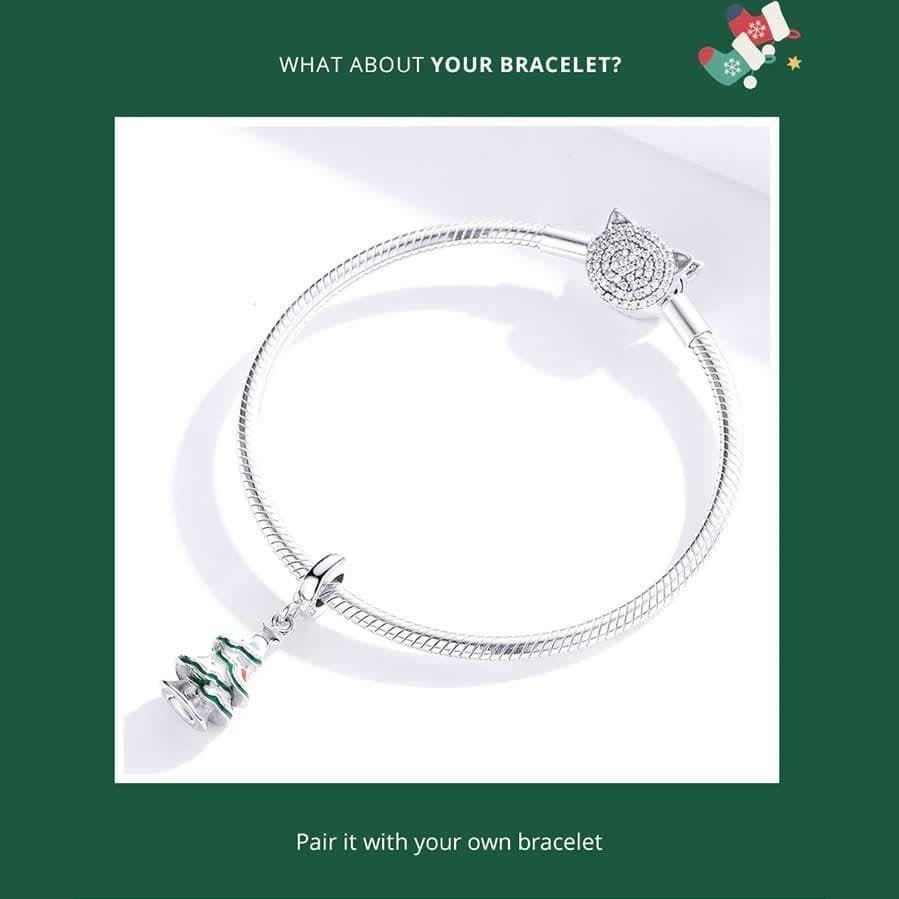 Charm Dije Plata 925 Arbol de Navidad-4
