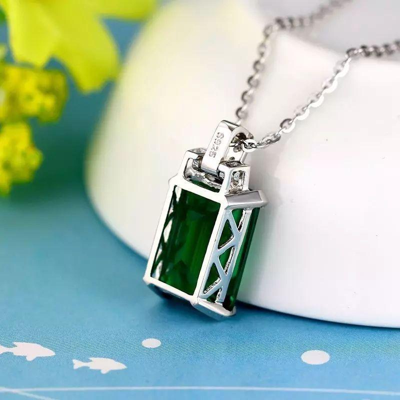 Collar Cristal Verde Circones-2