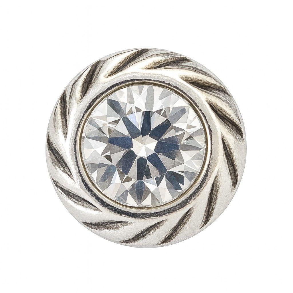 Aros Plata 925 Apegados Cristal Austriaco 7mm-5