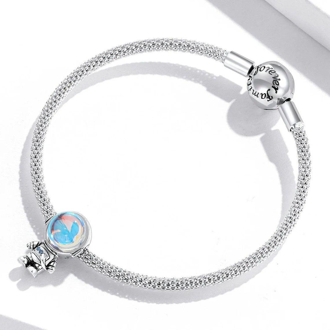 Charm Dije Plata 925 Astronauta Lunar-3