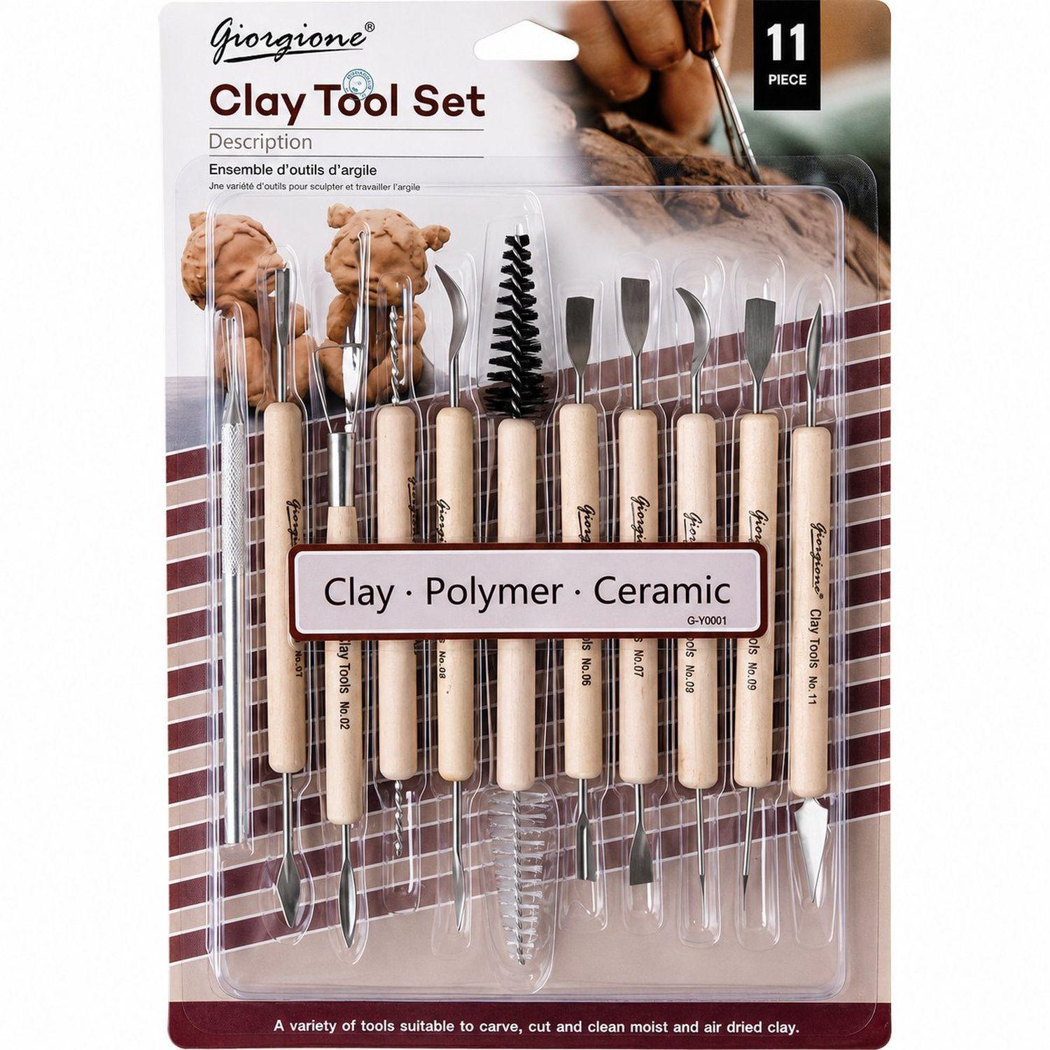 Set 11 Herramientas Modelado Giorgione G-Y0001 Doble Extremo-0