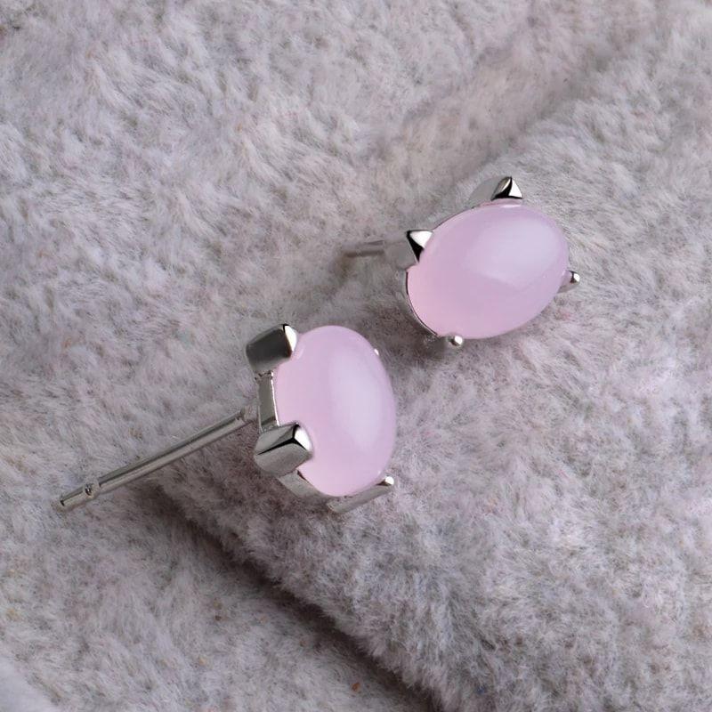 Aros de Gatitos Rosado Plateado-4