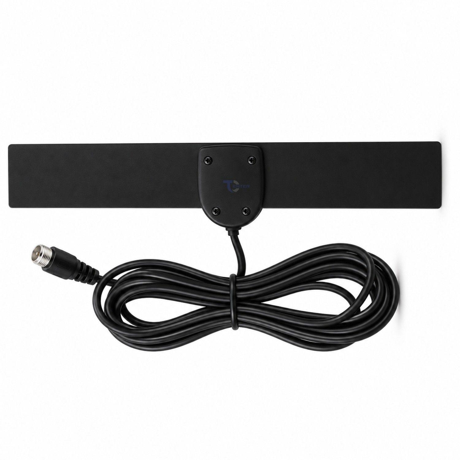 Mini Antena TV Digital Tecnolab Slim TL624 Cable 3 m-0