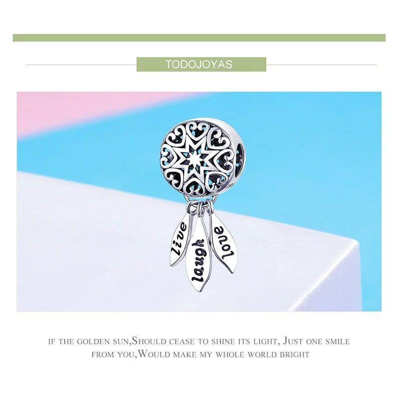 Charm Dije Plata 925 Atrapa Sueños Live-3