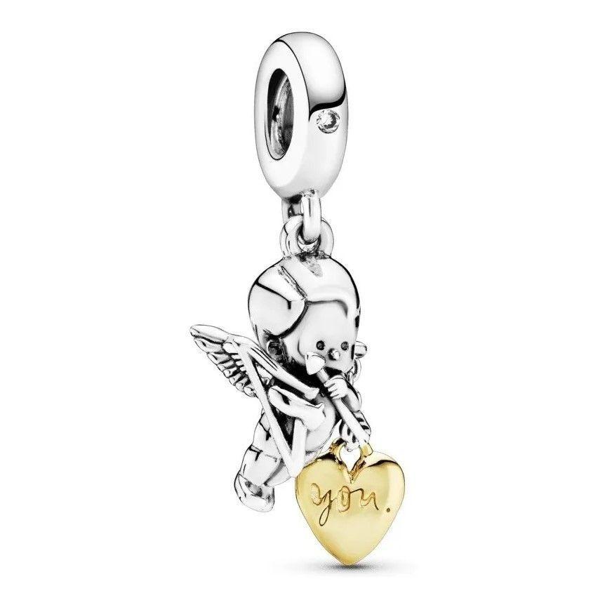 Charm Dije Plata 925 Colgante Cupido -0