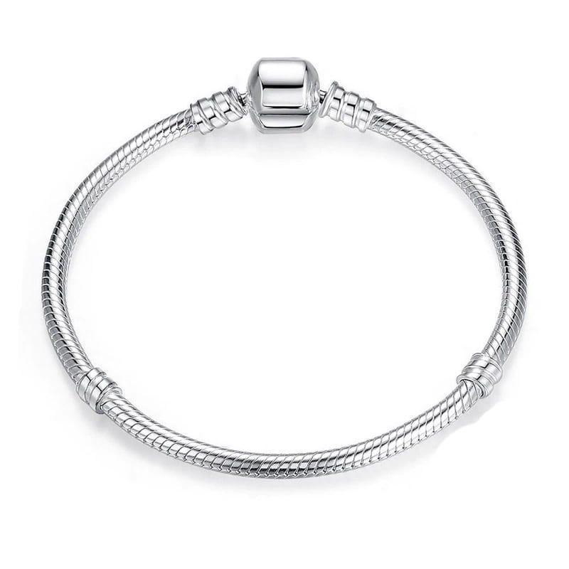 Pulsera Para Charms Plateada 20 cm-0