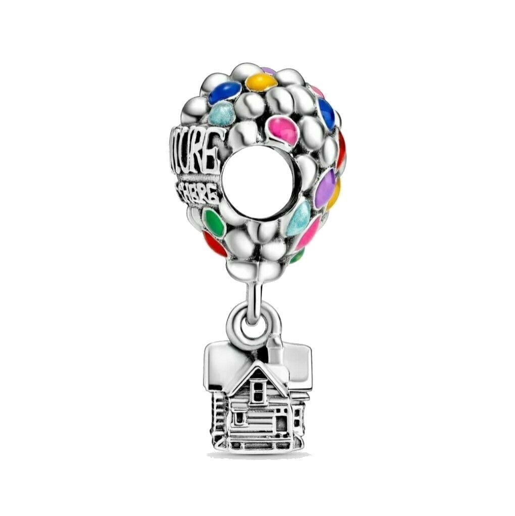 Charm Dije Plata 925 Casa Globo Up Colores-2
