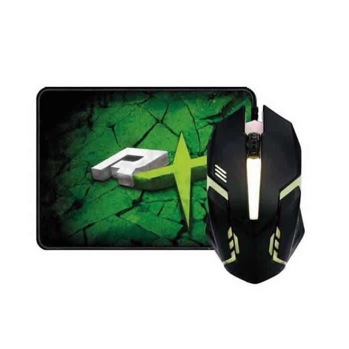 Kit Gamer Mouse Led y Pad Reptilex 016-0
