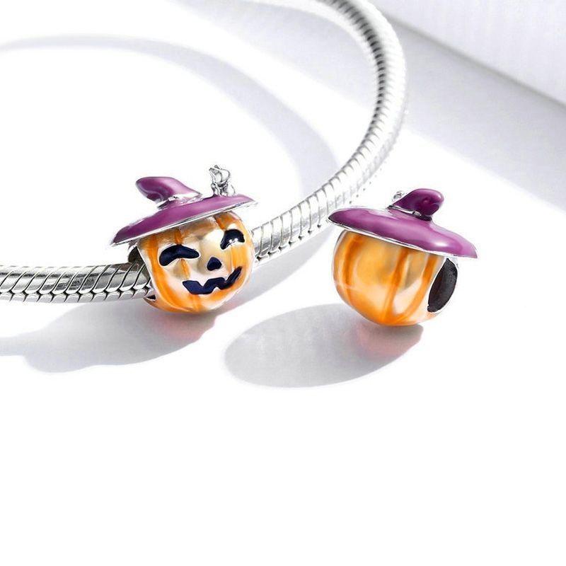 Charm Dije Plata 925 Calabaza Sobrero -1
