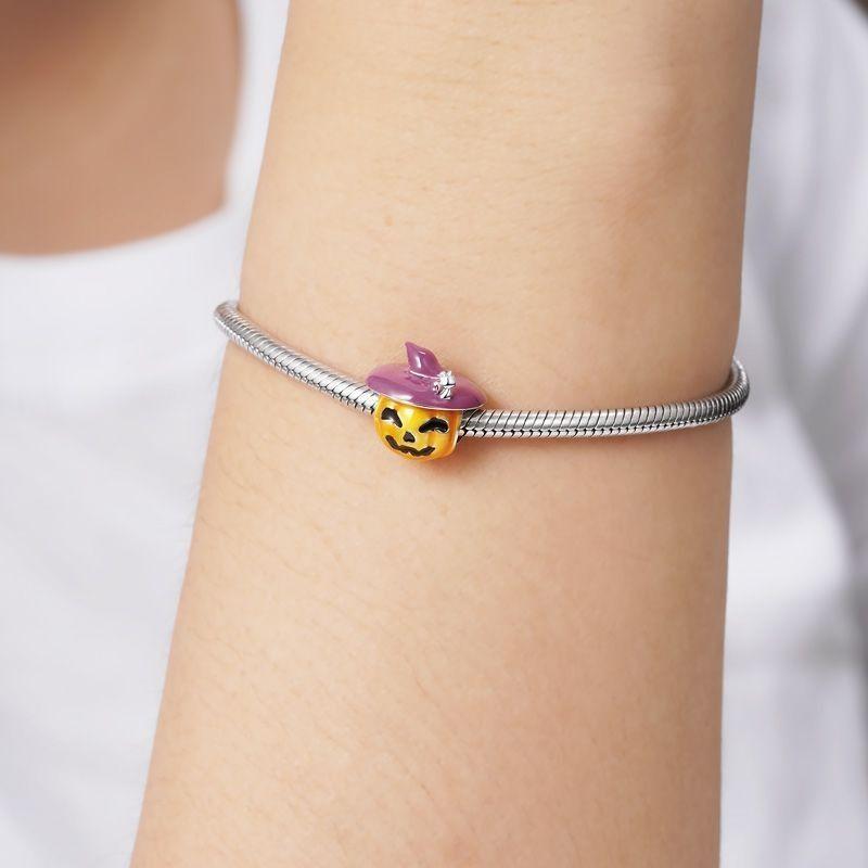 Charm Dije Plata 925 Calabaza Sobrero -2