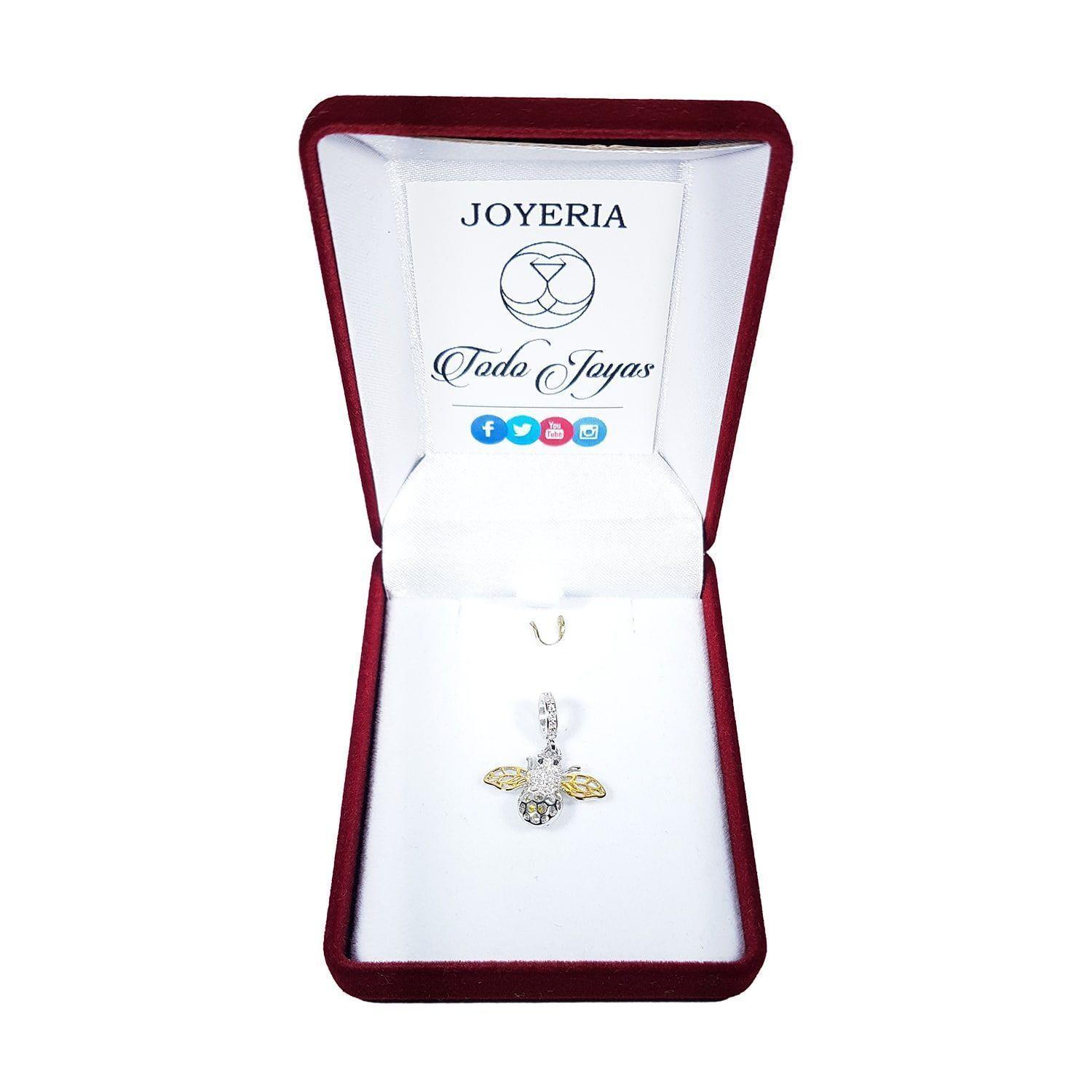Charm Dije Plata 925 Abeja Gold-1