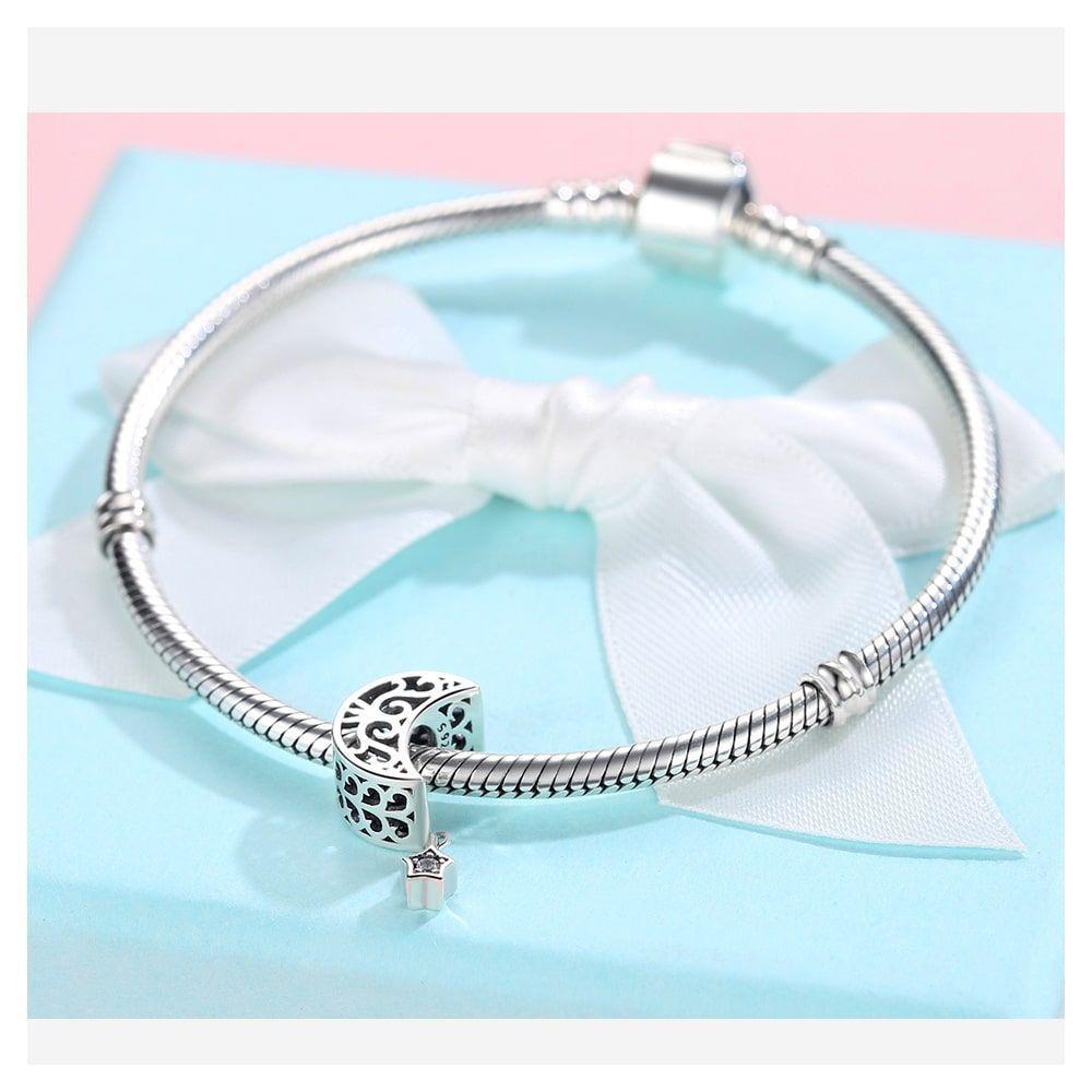 Charm Dije Plata 925 Luna Estrella-4