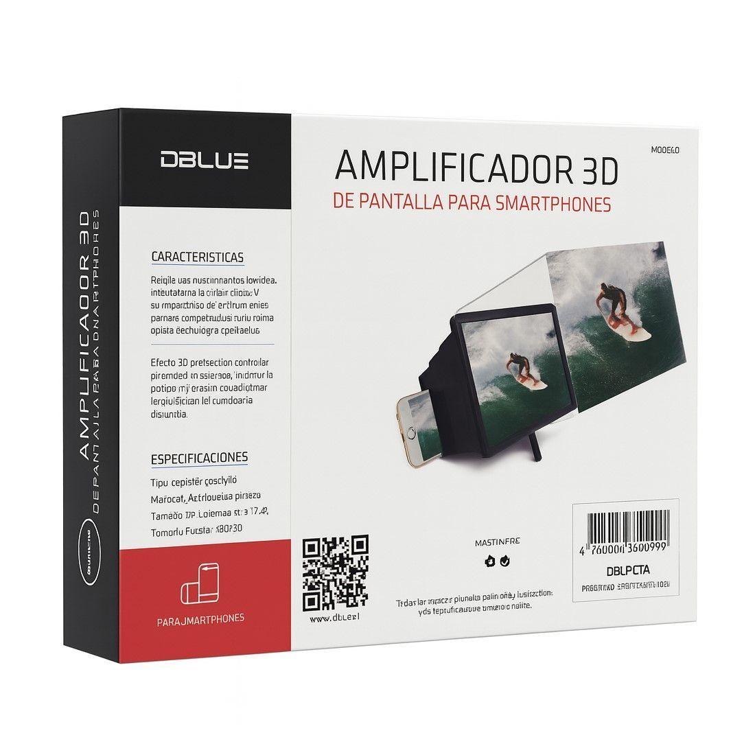 Amplificador 3D de Pantalla Smartphone Lupa DBLUE DBLUPC04-1