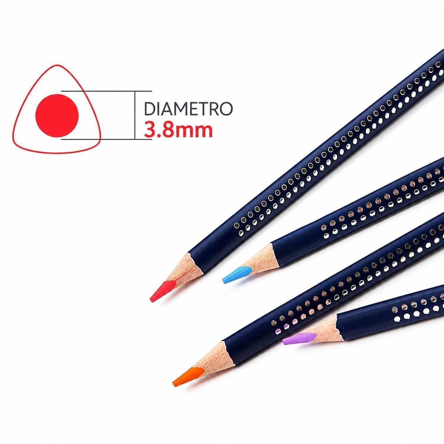Lápices Acuarelables Giorgione Art Grip 12 Colores + Pincel-2