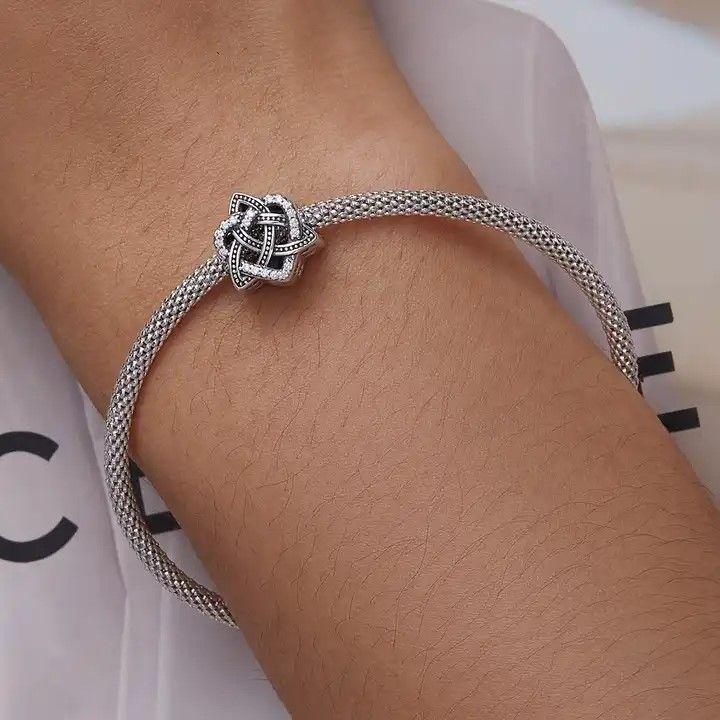 Charm Dije Plata 925 Triqueta Nudo Celta de Amor-2