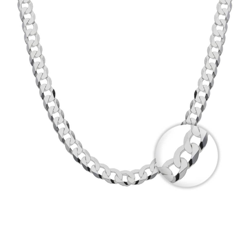 Cadena Plata 925 6mm 60cm Modelo Grumet -0