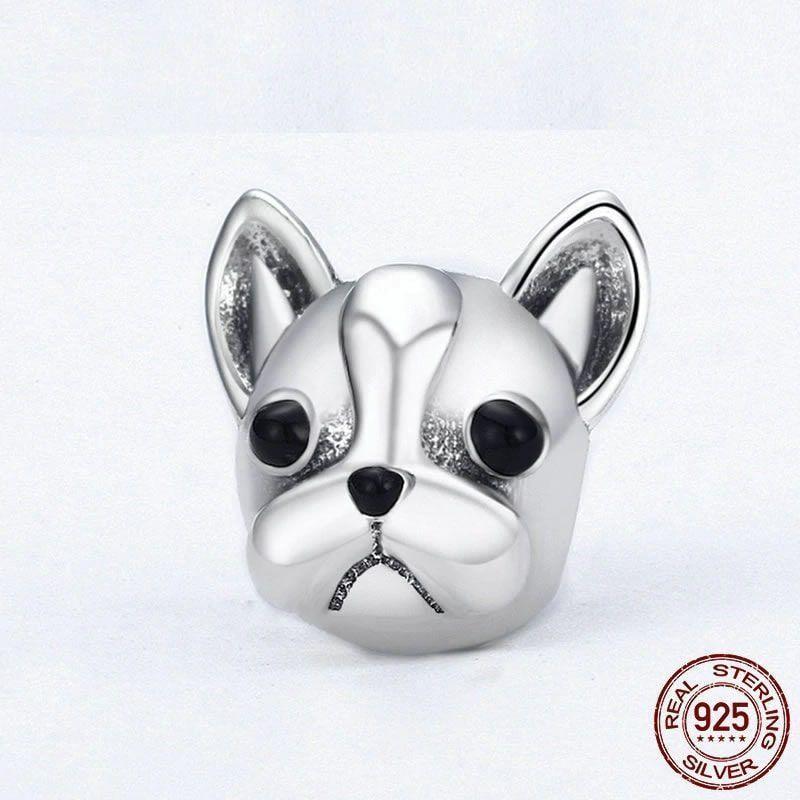 Charm Dije Plata 925 Perro Bulldog-3