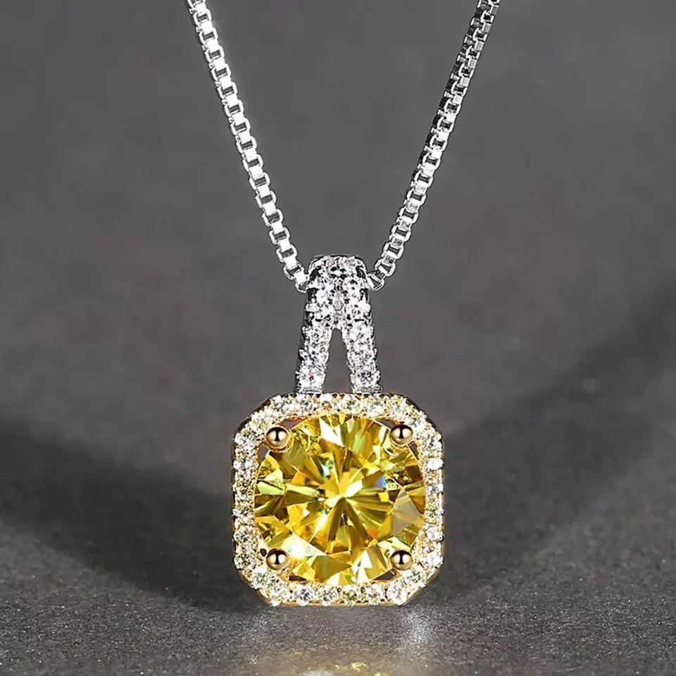 Collar Cristal Amarillo Circones-2