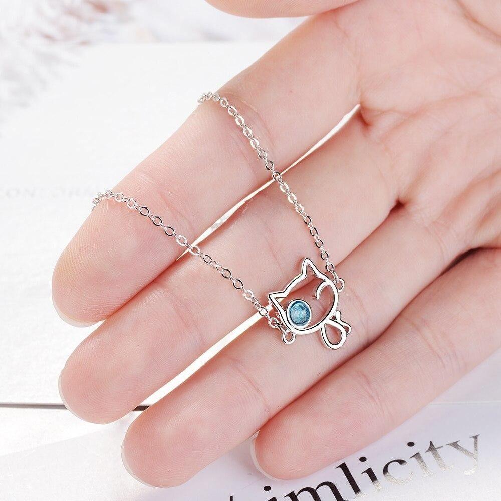 Pulsera Gatito Ajustable Plateada-4