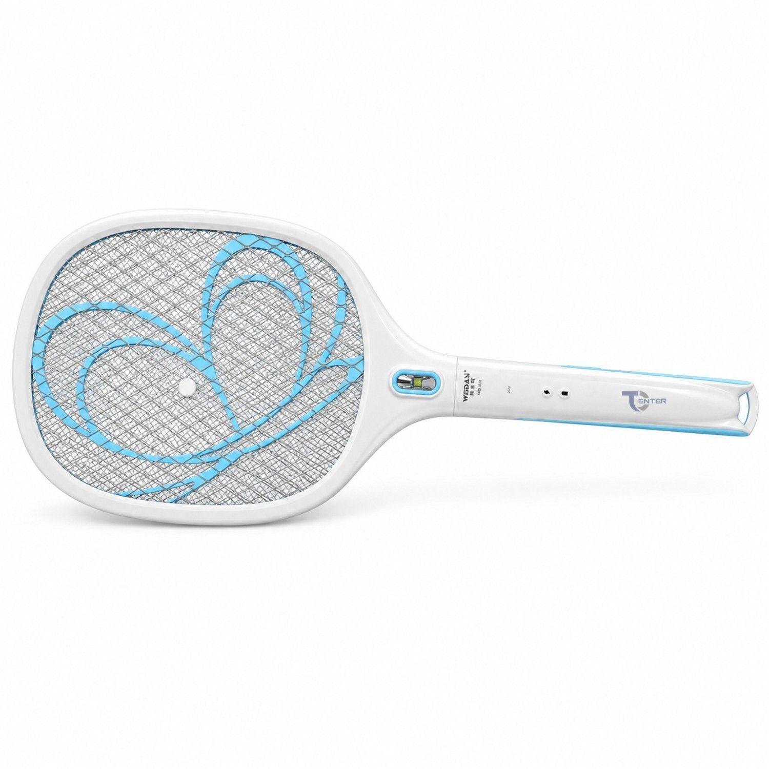 Raqueta Matamoscas Recargable WD929 con Linterna-0