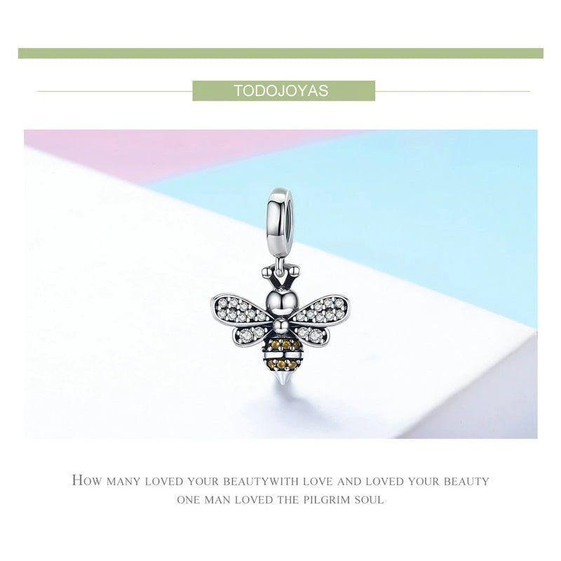 Charm Dije Plata 925 Abeja -3