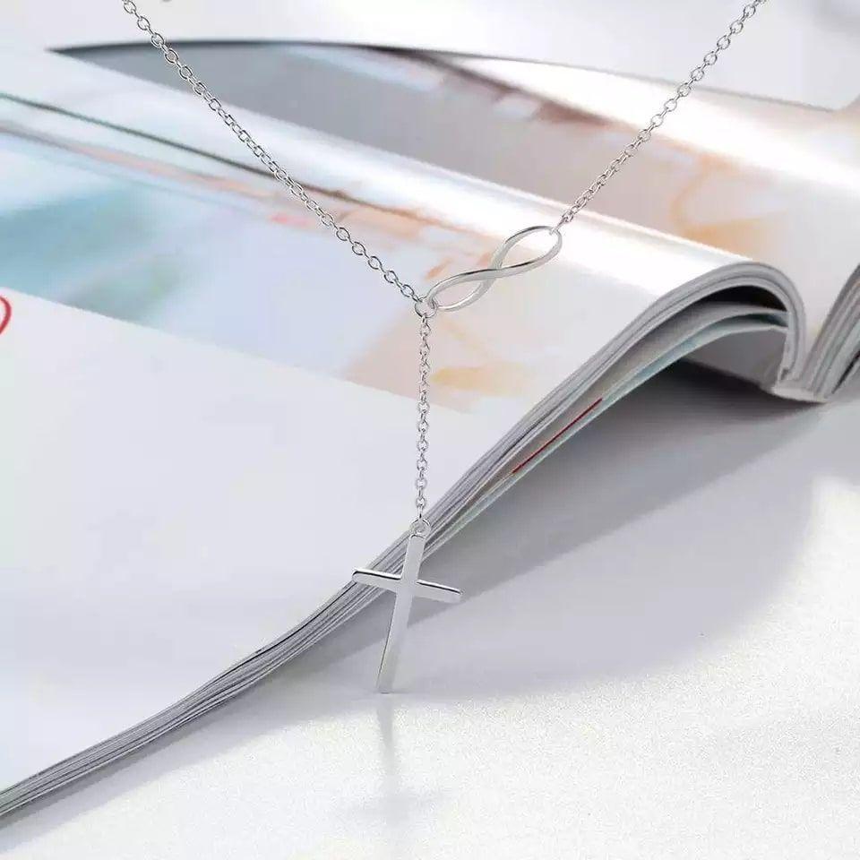 Collar Cruz con Infinito Plata 925-4