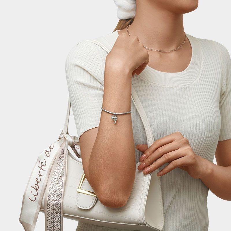 Charm Dije Colgante colibrí Ave Pajaro de Cola-2