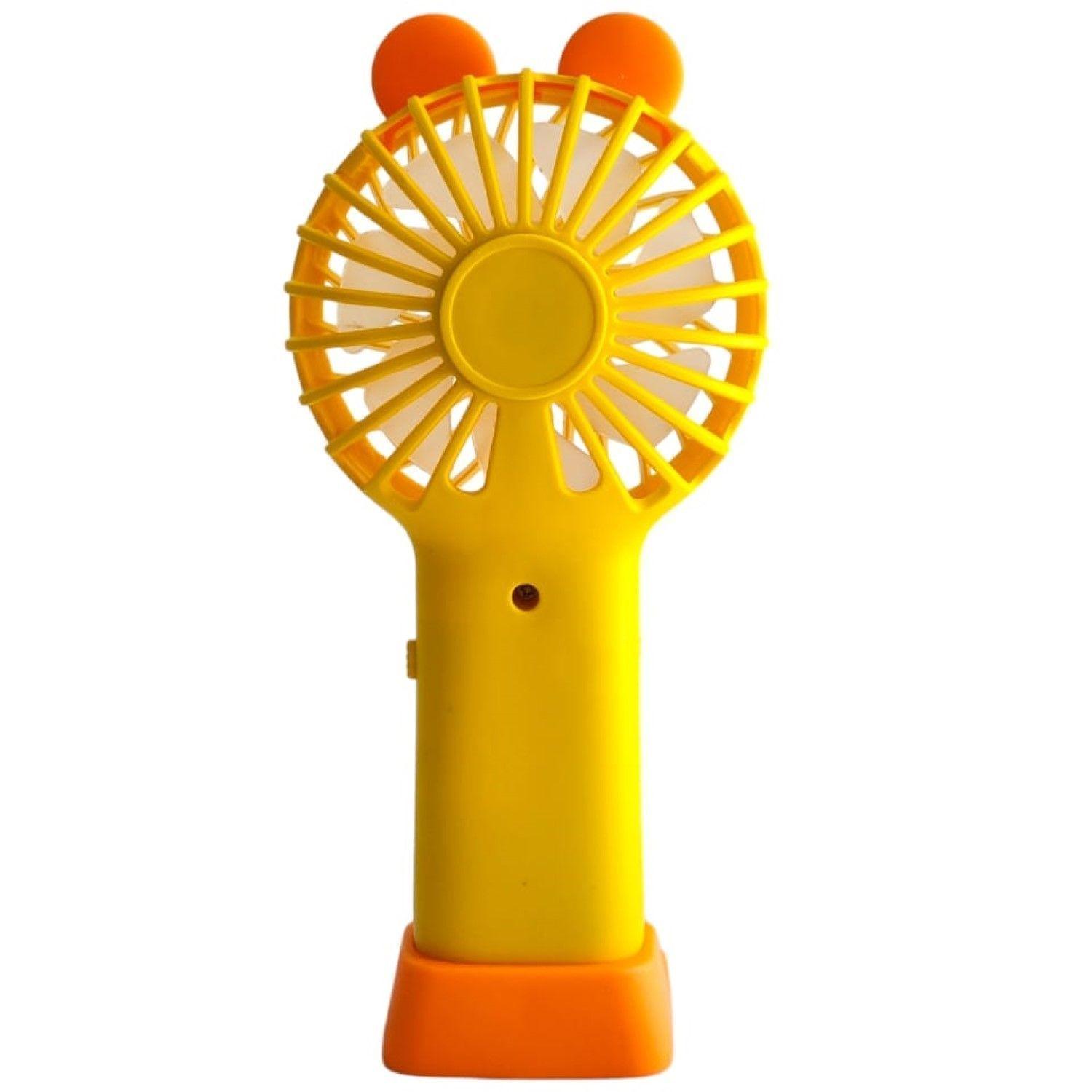 Mini Ventilador Portátil Recargable Tecnolab Amarillo TL672O-2