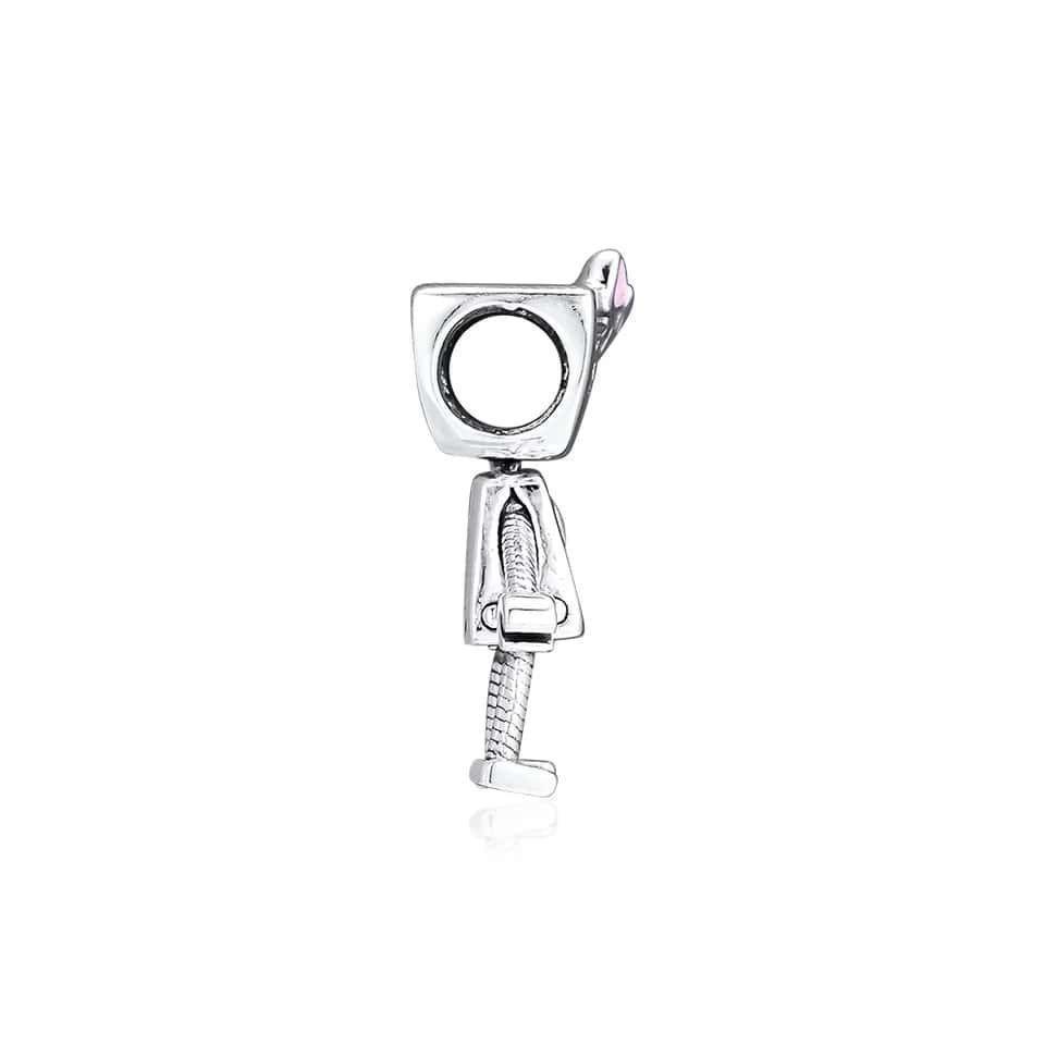 Charm Dije Plata 925 Bot Mujer Robot-5