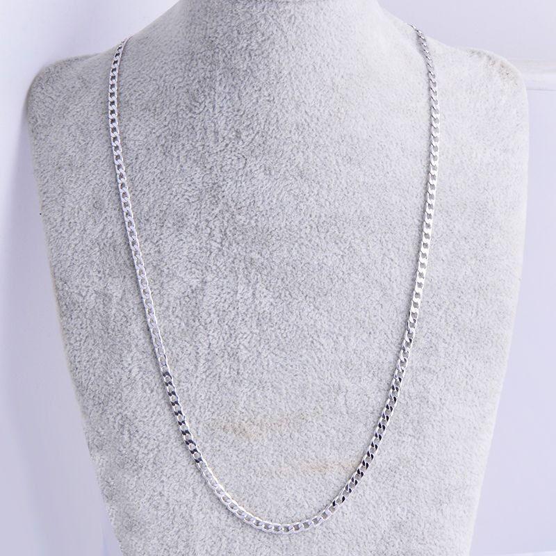 Cadena Grumet 4mm Chapada Plata 925 65cm-3