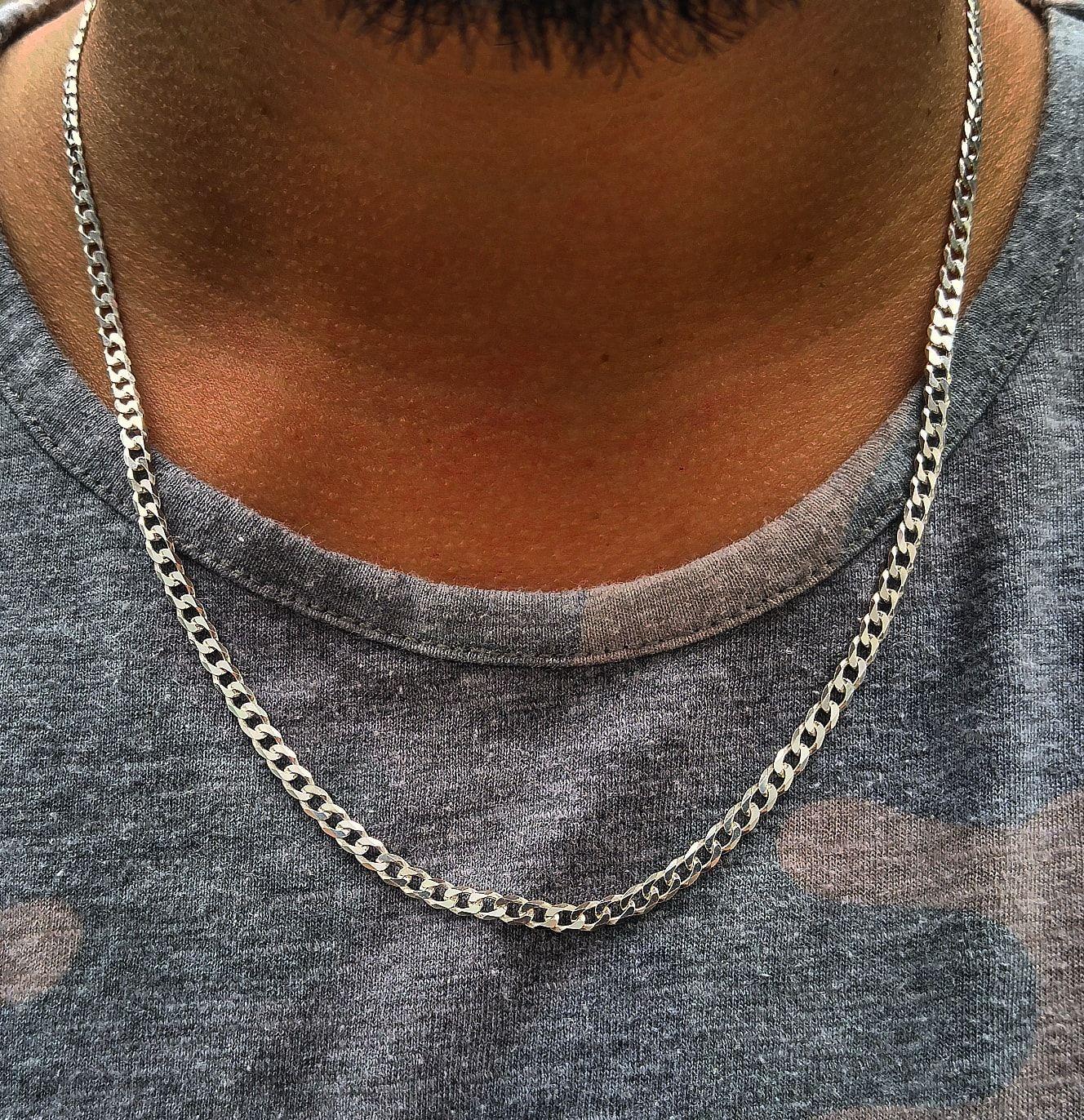 Cadena Grumet 4mm Chapada Plata 925 65cm-6