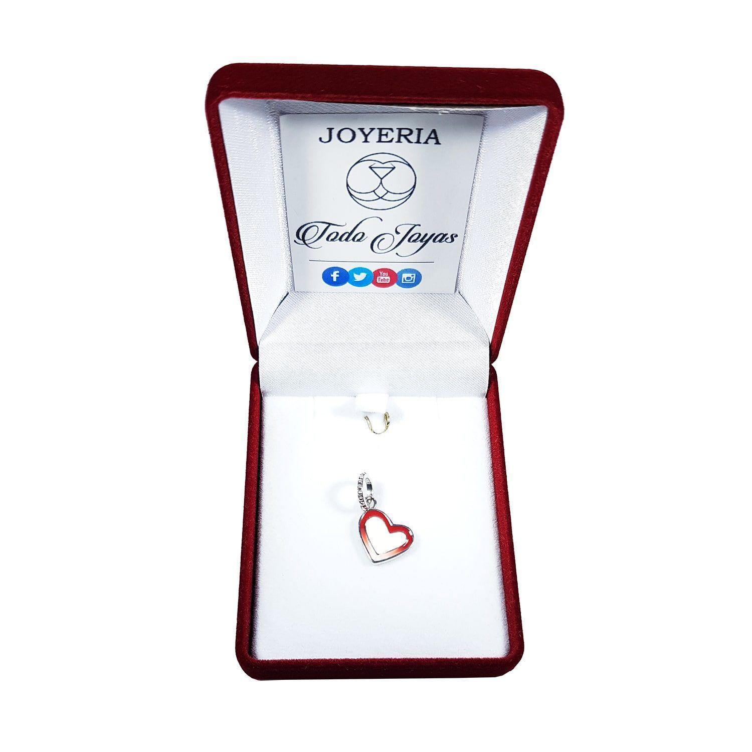 Charm Dije Plata 925 Corazon Loved-1