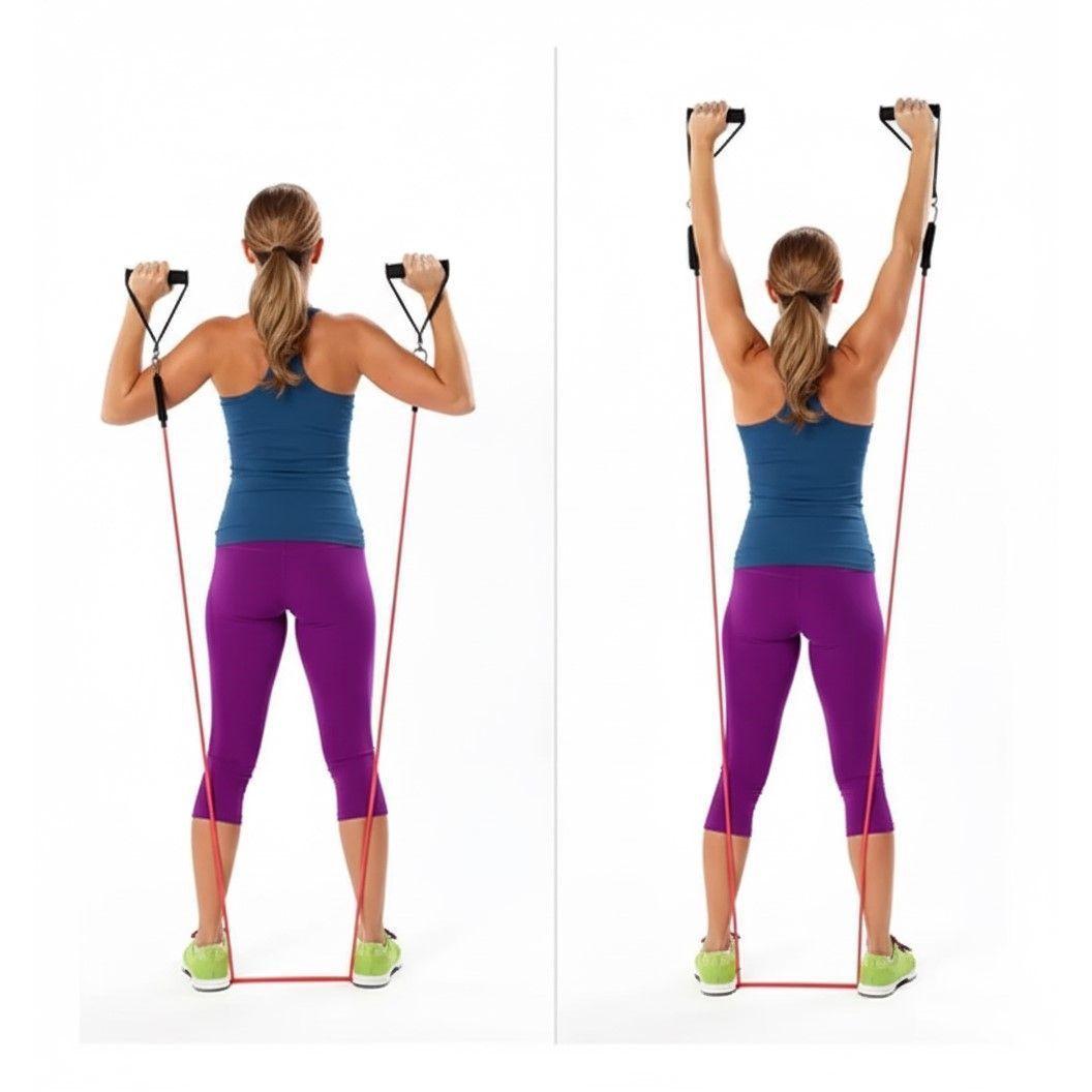 Set De 5 Bandas Elásticas Tubulares Infitness 100lb IN0011-3