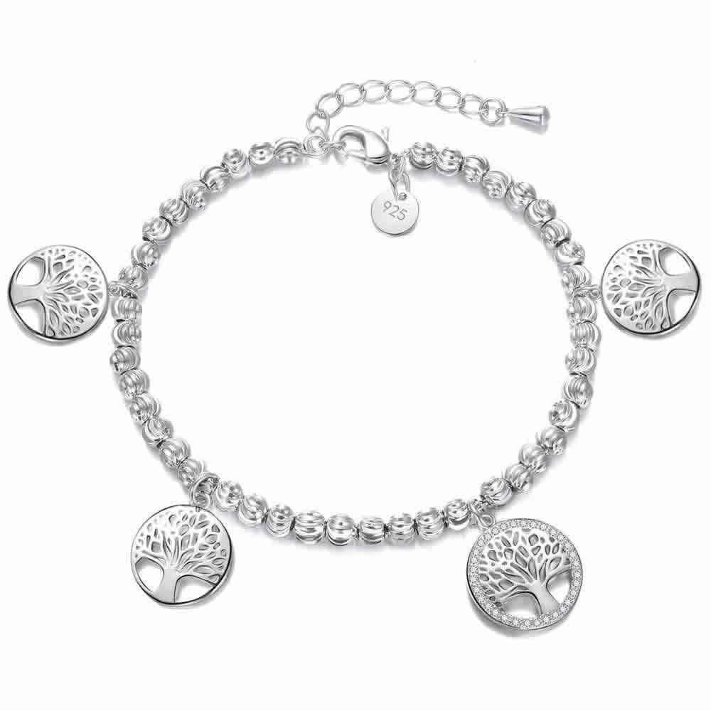 Pulsera Arbol de la Vida Baño Plata 925 -0