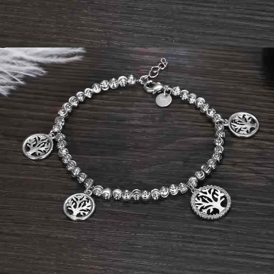 Pulsera Arbol de la Vida Baño Plata 925 -2
