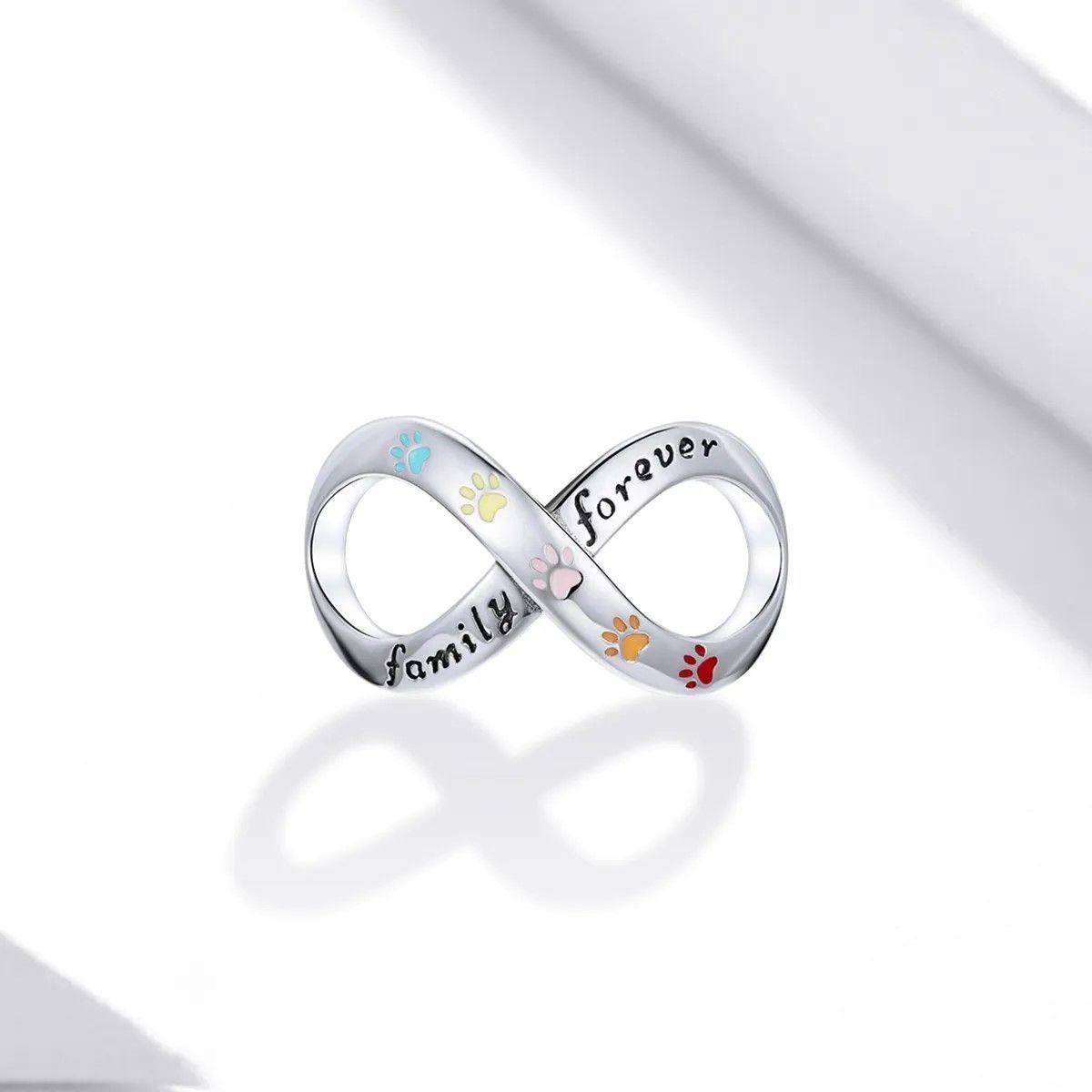 Charm Dije Plata 925 Infinito Mascota Family-4