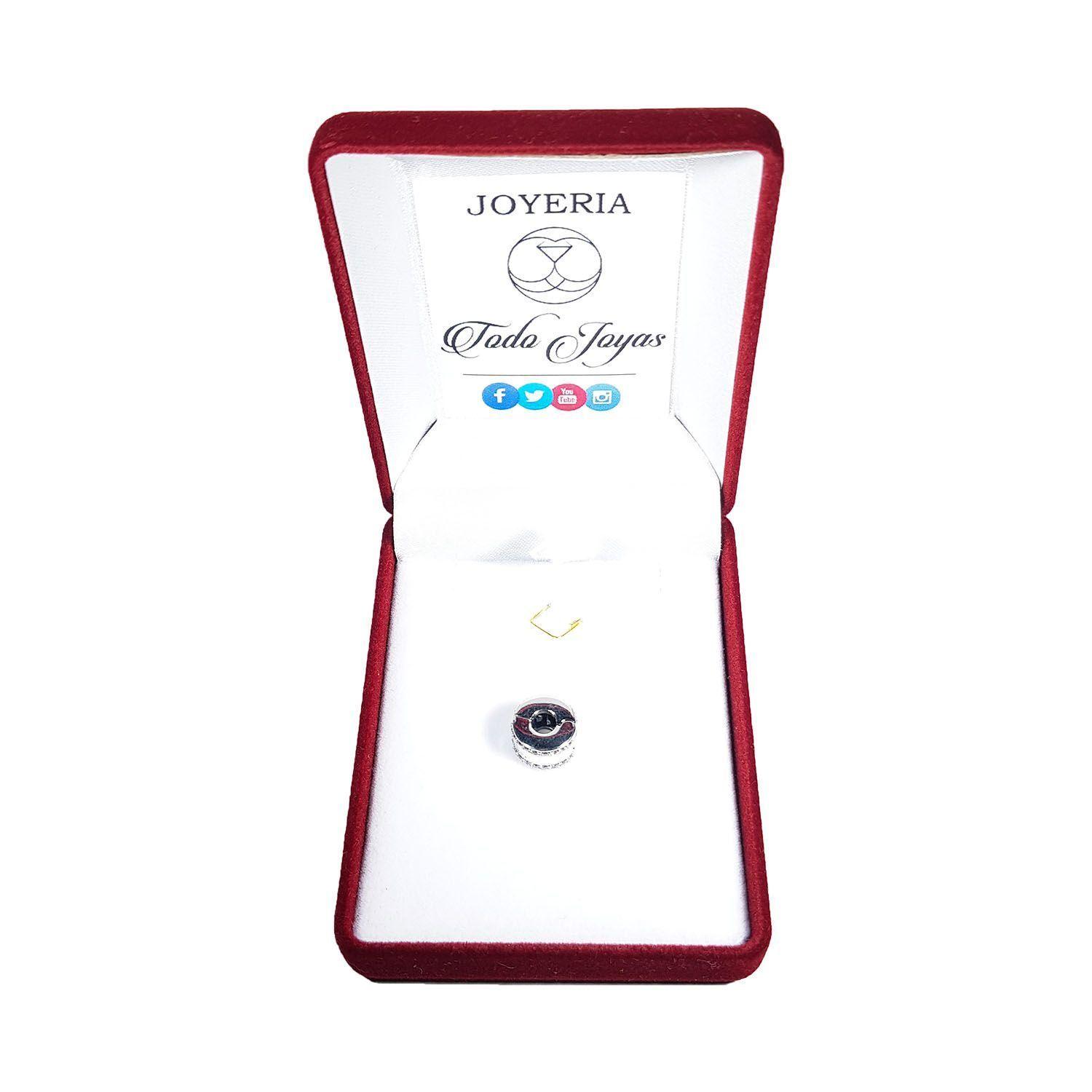 Charm Dije Plata 925 Clip Circones -1