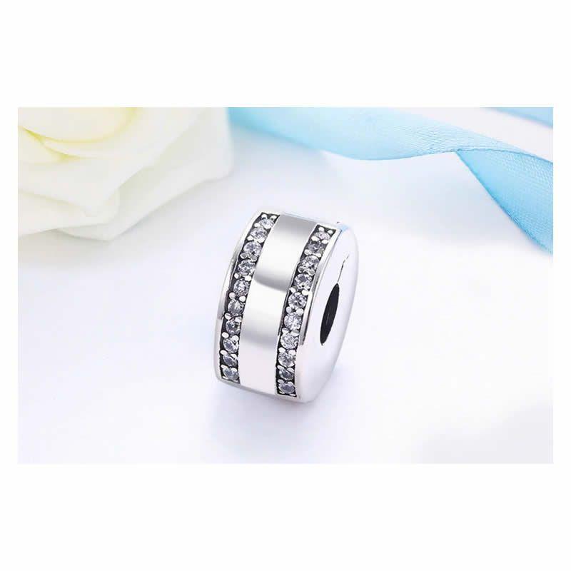 Charm Dije Plata 925 Clip Circones -3