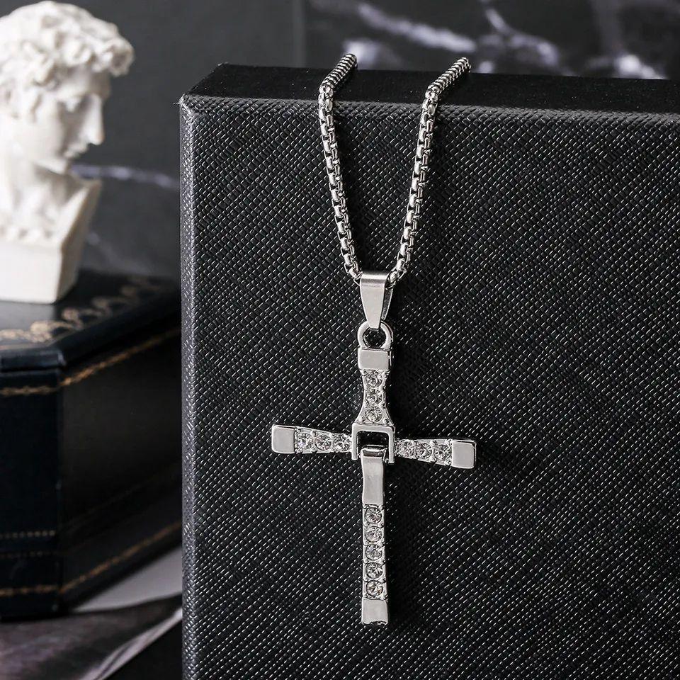 Collar Cruz de Dominic Toretto Acero 50x30mm-5