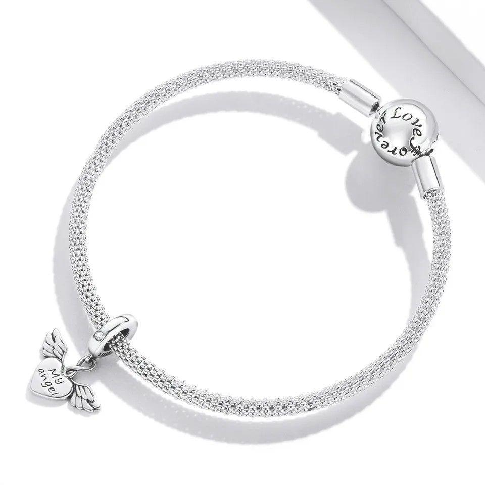 Charm Dije Plata 925 Corazon Alas My Angel-2
