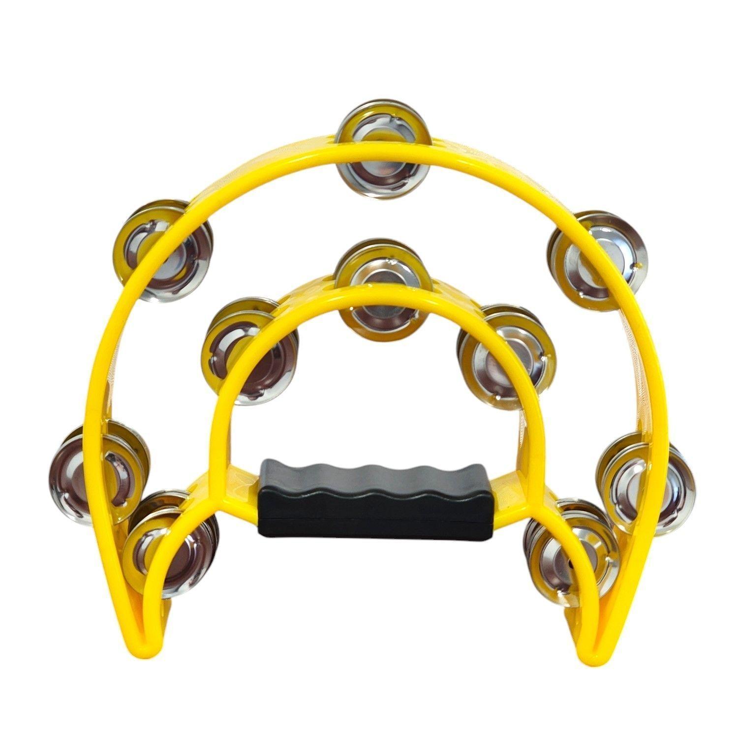 Pandero Musical Media Luna Hendrix Amarillo 20x20 cm-0