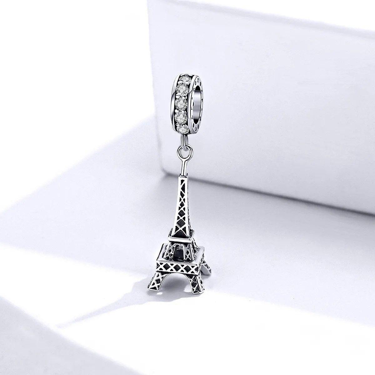Charm Dije Plata 925 Torre Eiffel Circones-4