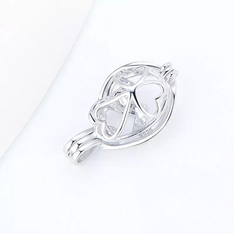 Collar Plata 925 Ovalo Mama Hijo Perla-3