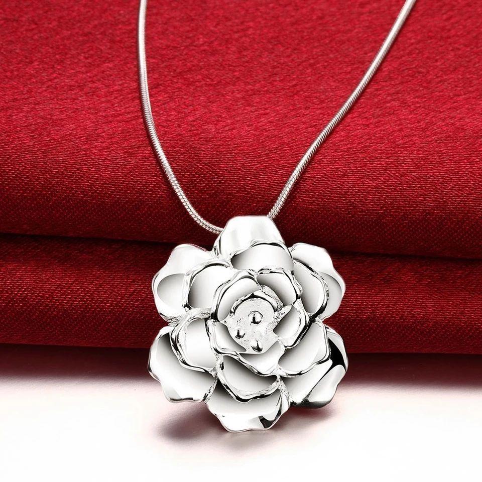 Collar Rosa Plateada-6