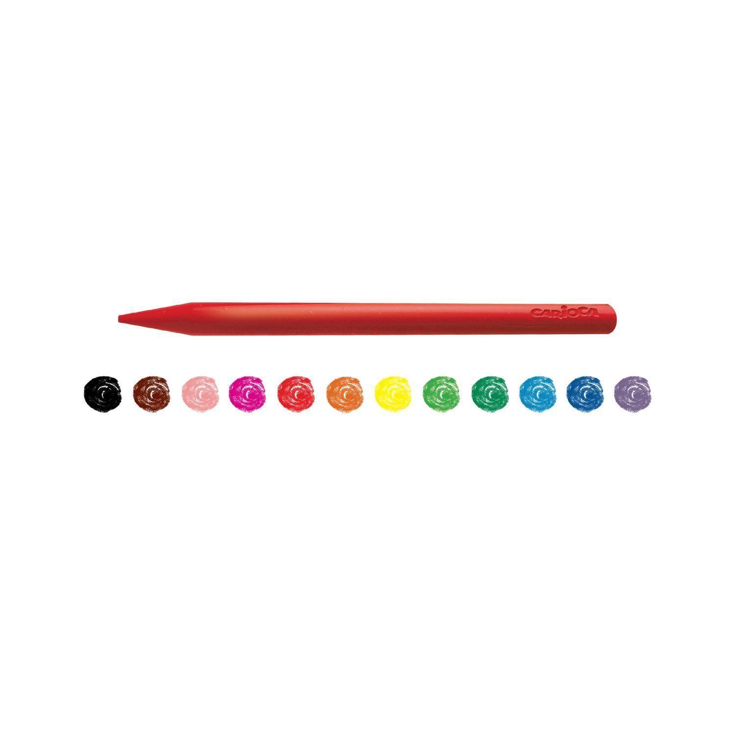Crayones Carioca Plastello 12 Unidades-1